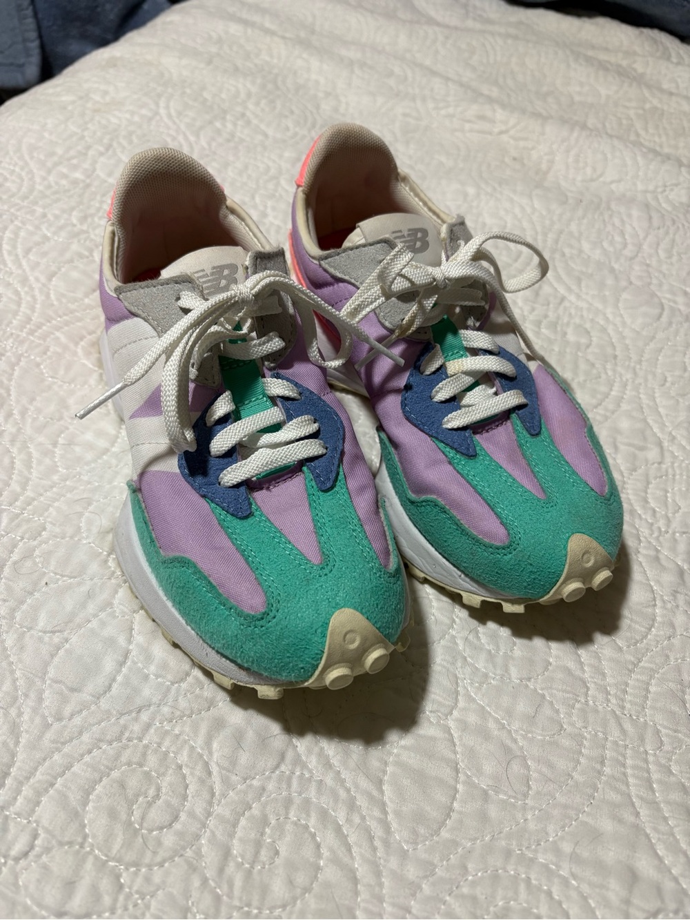 New Balance Teal, Lavender & Navy Retro Runner